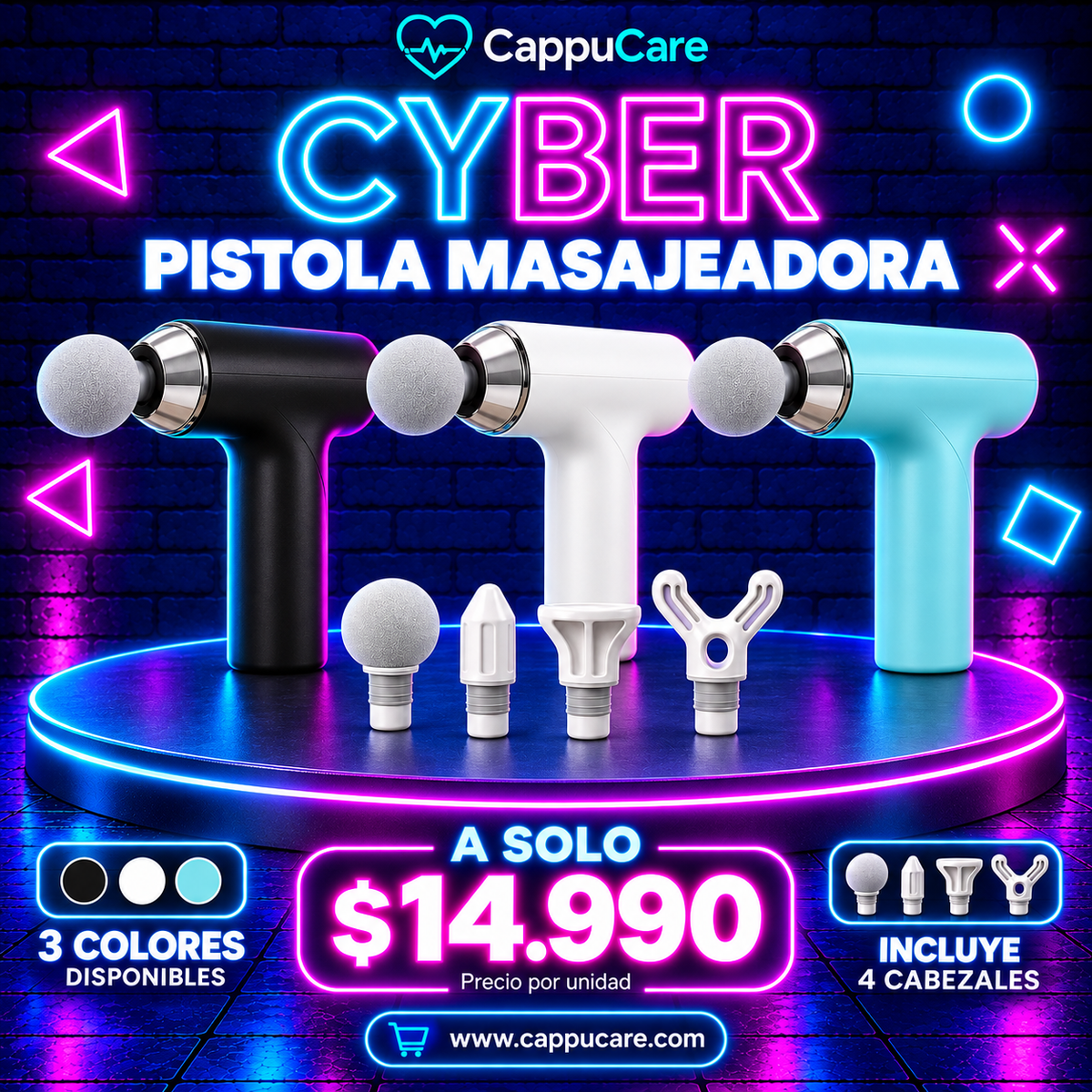 Pistola Masajeadora