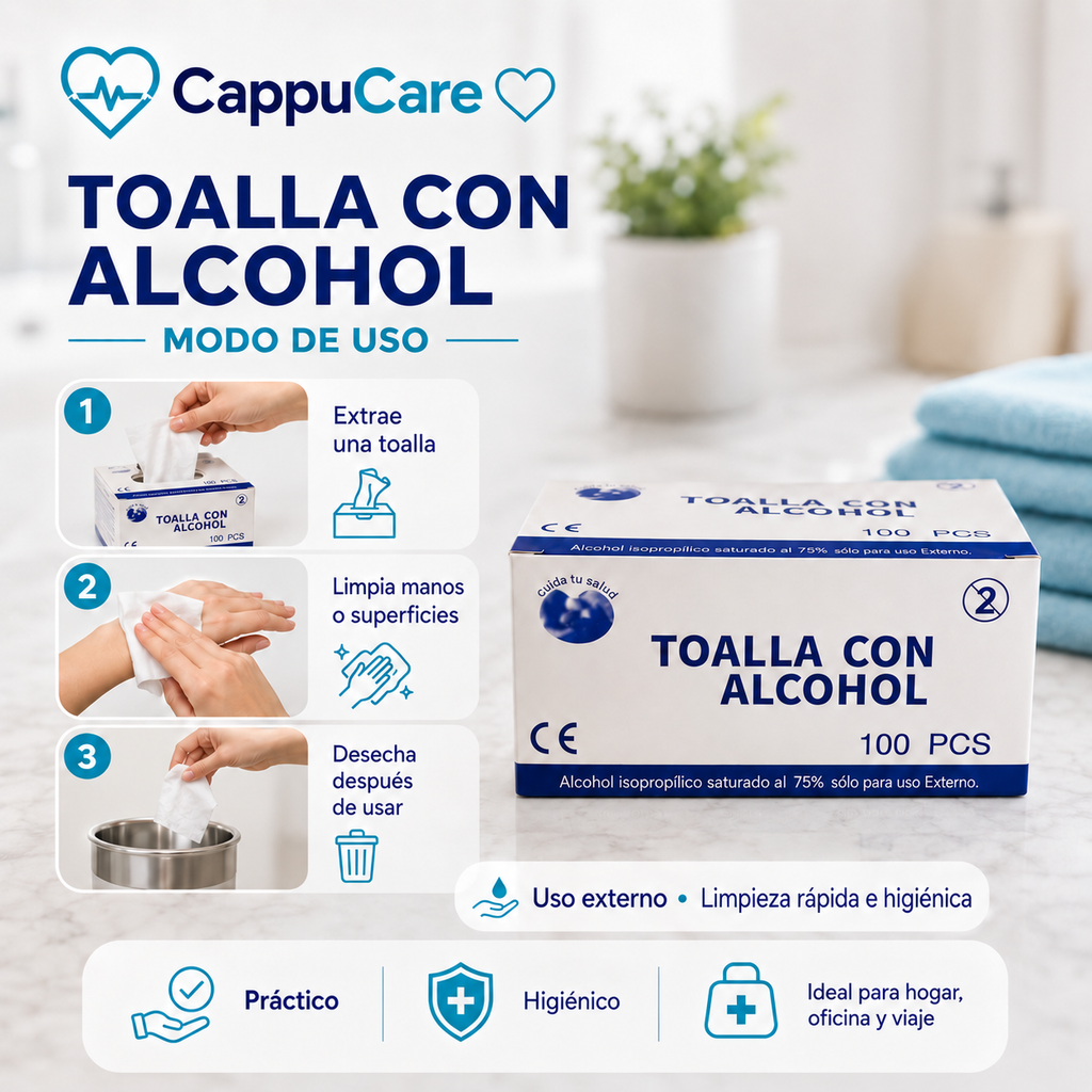 Toallas con Alcohol