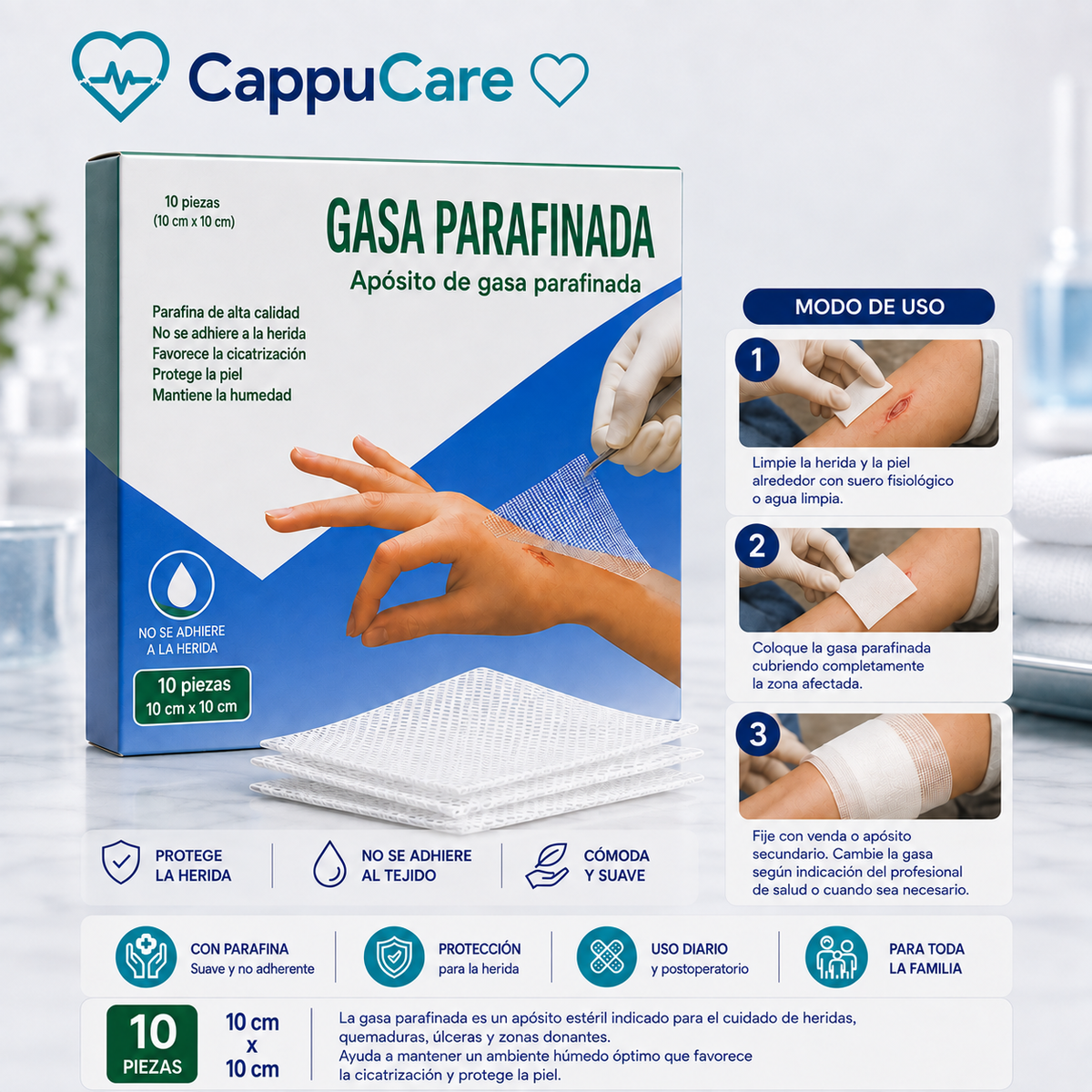 Gasa Parafinada Estéril