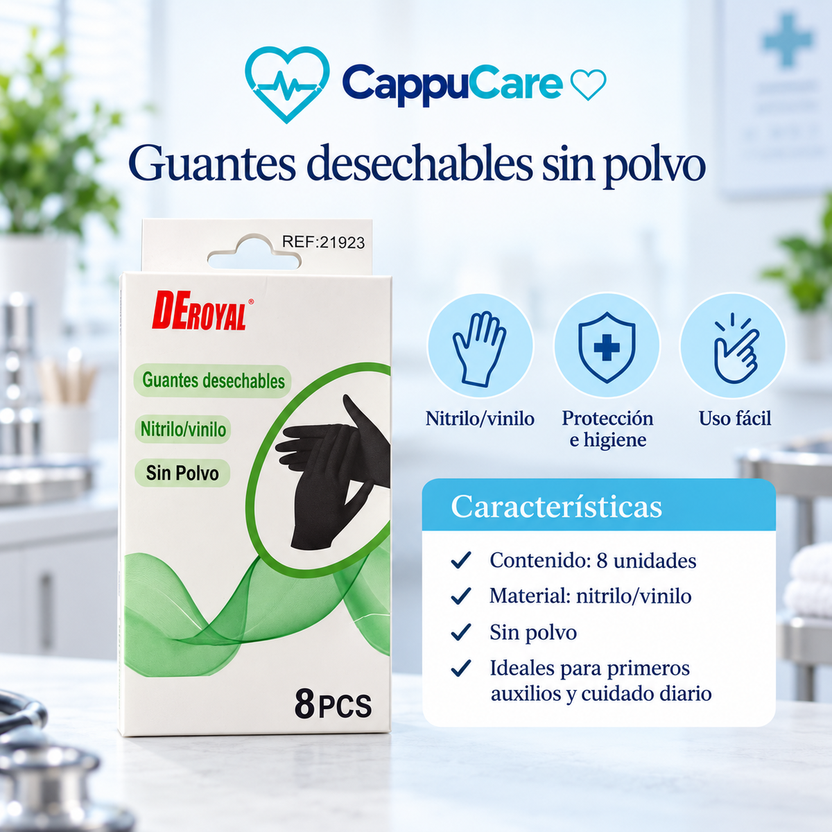 Guantes Desechables Sin Polvo