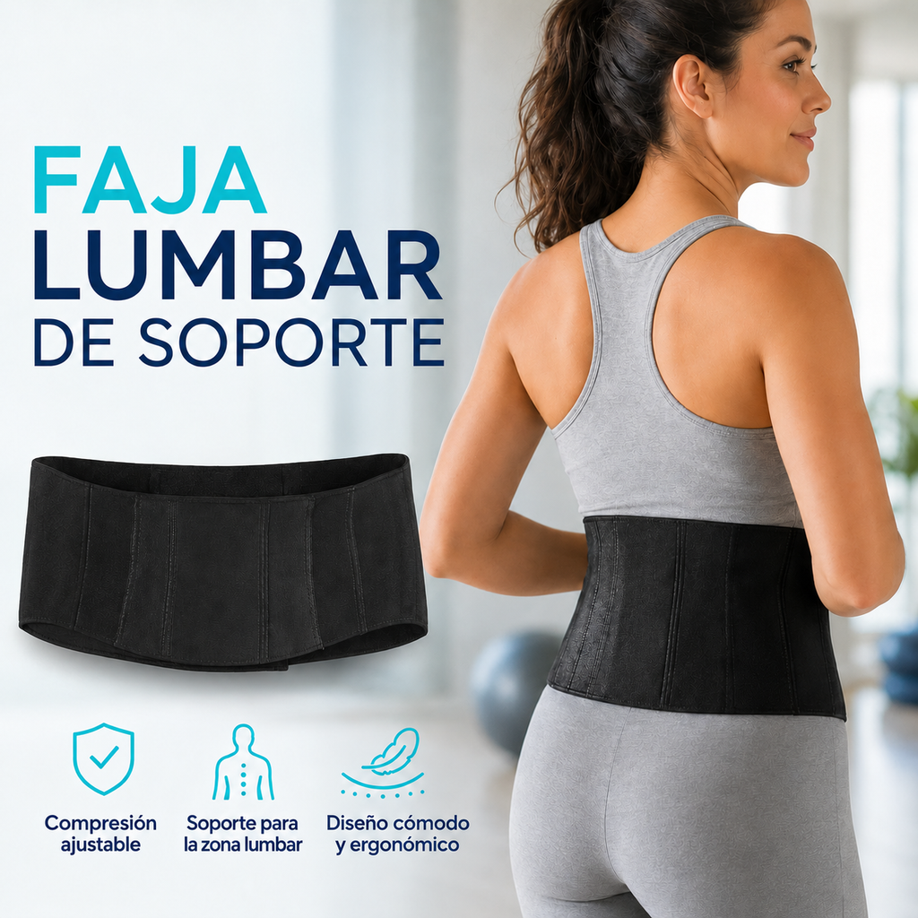Faja Lumbar de Soporte Ajustable