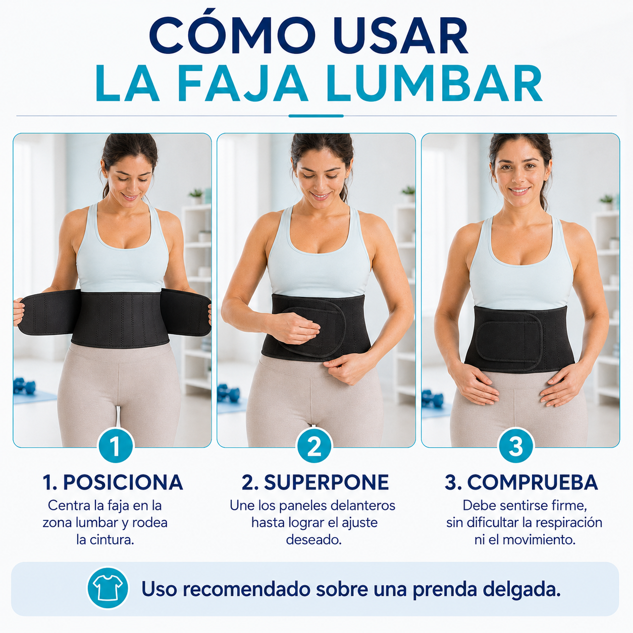 Faja Lumbar de Soporte Ajustable