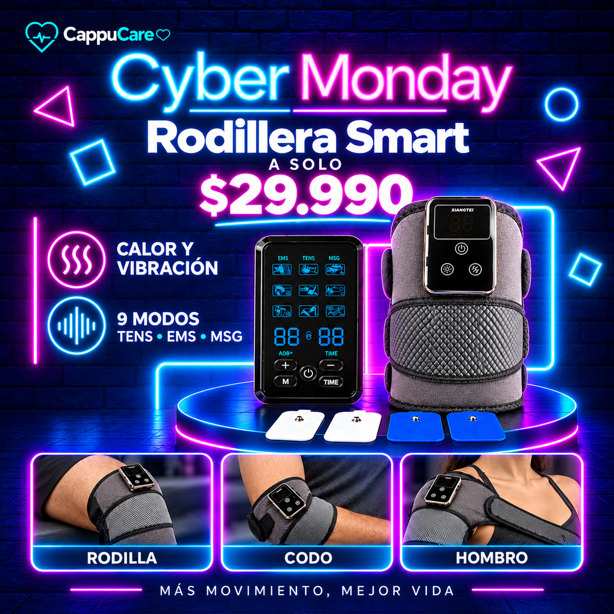 Set Rodillera Smart